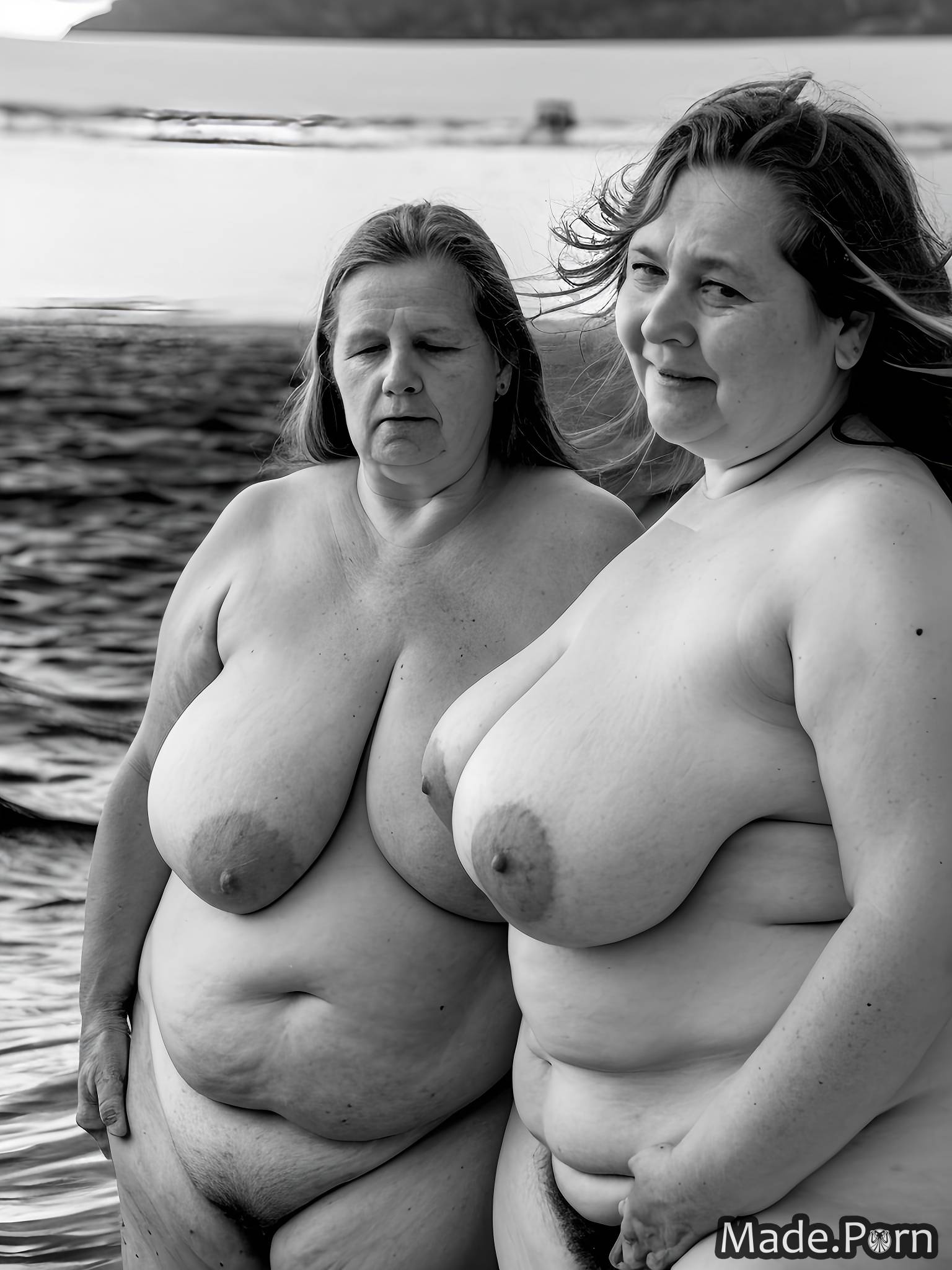 nipples photo sea lesbian bbw big tits huge boobs