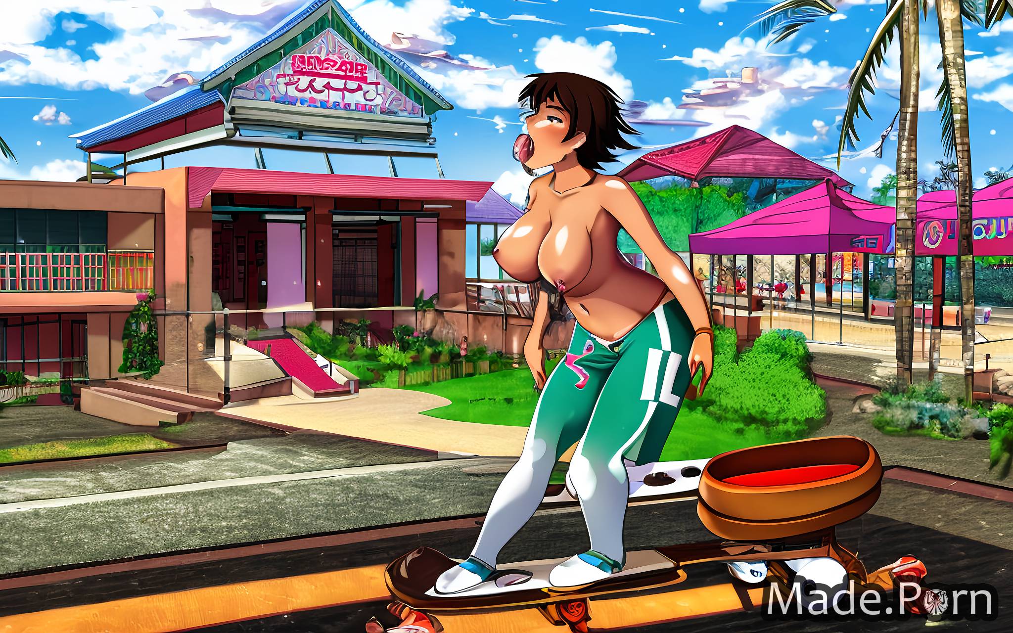 massage lesbian anime waitress 20 tattoos skateboard